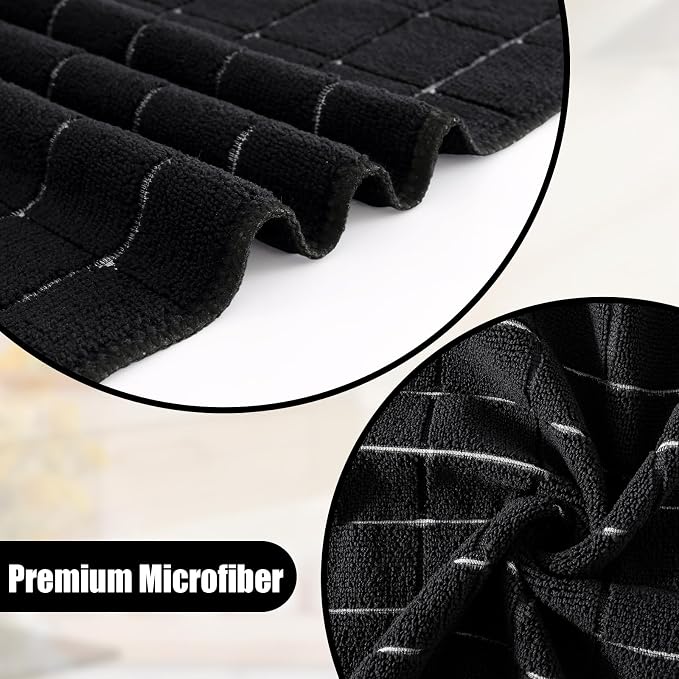 Homaxy Microfiber Kitchen Towels and Dishcloths Set, 20 Pack Soft and Absorbent - Image 2