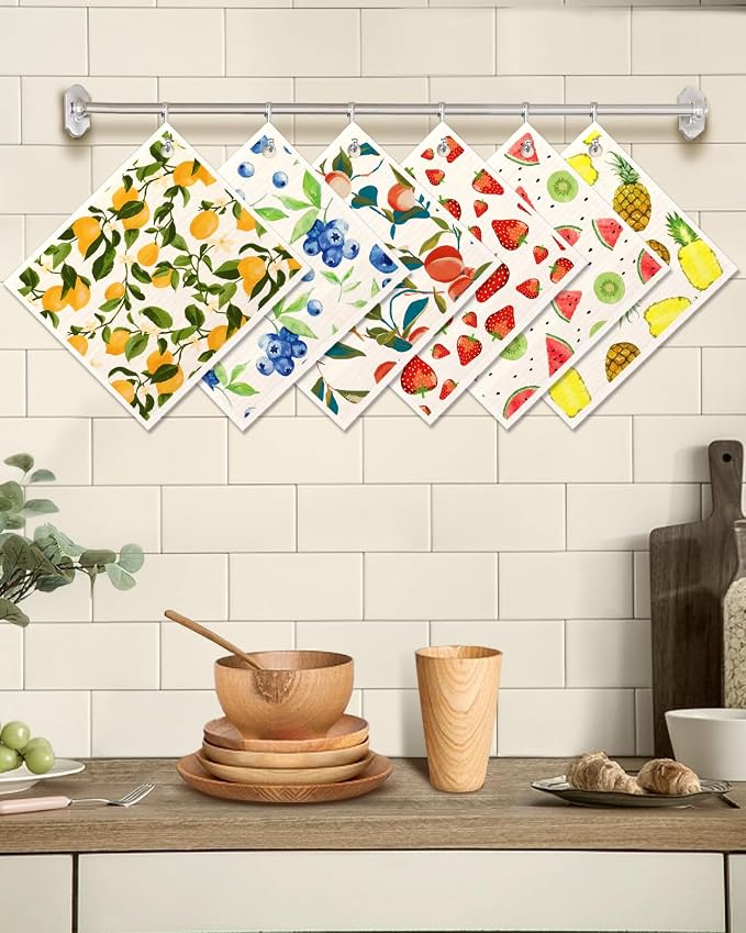 6 Pack Swedish Dishcloths for Kitchen - Image 5