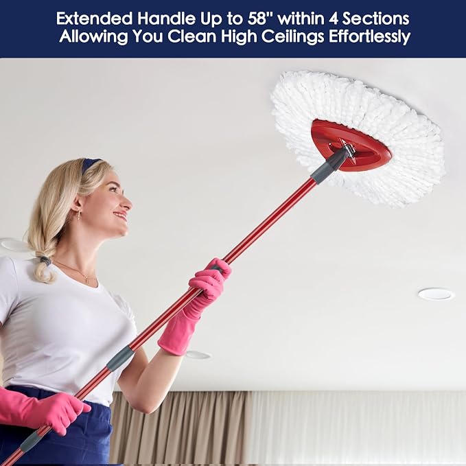 Spin Mop Handle Replacement Compatible - Image 7
