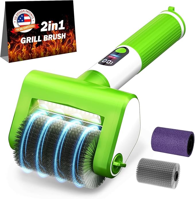 Electric Grill Brush, 2-Speed BBQ Grill Brush by VYTOOV
