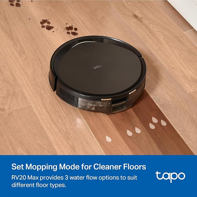 Tapo Ultra-Slim LiDAR Smart Navigation Robot Vacuum and Mop, 5300Pa Max - Image 6