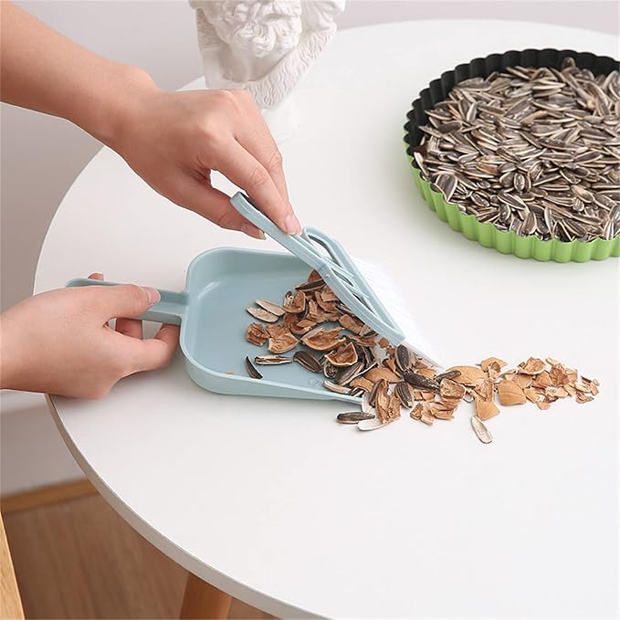 Mini Desktop Dustpan Set Car Sweep Bed Hair Garbage Shovel Small Sweeping - Image 4