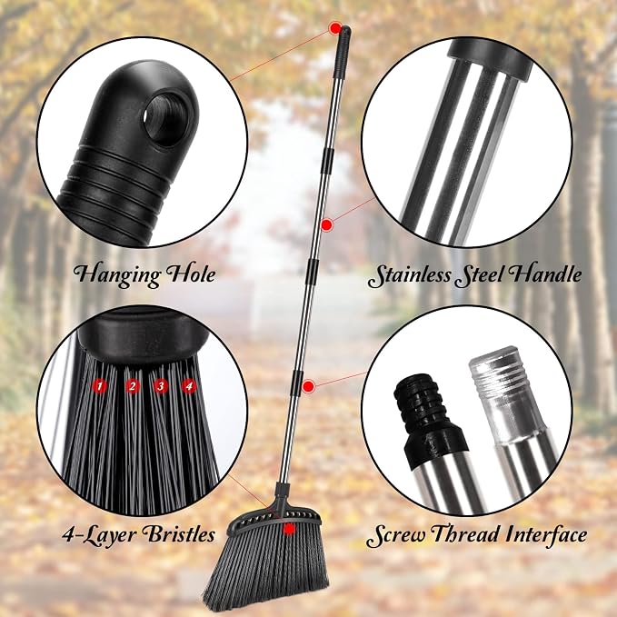 Outdoor Broom, Masthome Heavy Duty Broom, Angle Commercial Brooms - Image 4