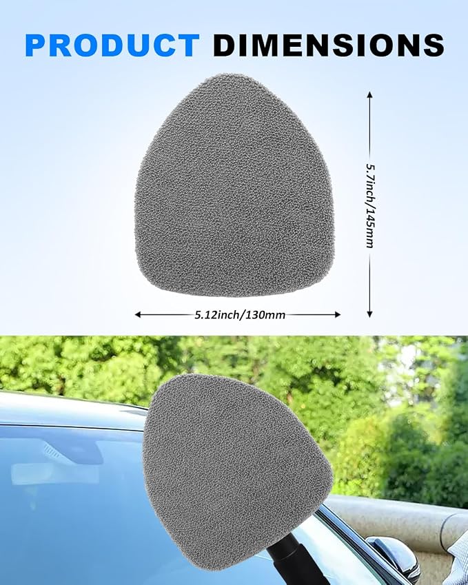 5 Pack Microfiber Windshield Cleaning Pads, Replacement Heads Cover - Image 4