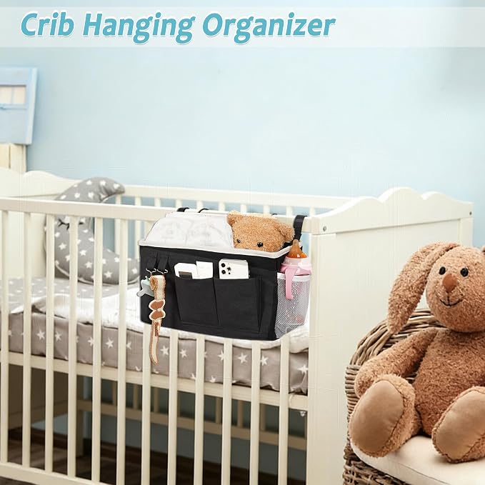 Loghot Bedside Caddy/Bedside Storage Bag Hanging Organizer - Image 7