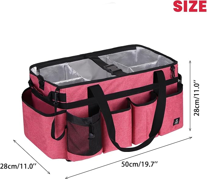 Extra large Cleaning Caddy Bag Built-in Sturdy Support Board, Cleaning Organizer - Image 2