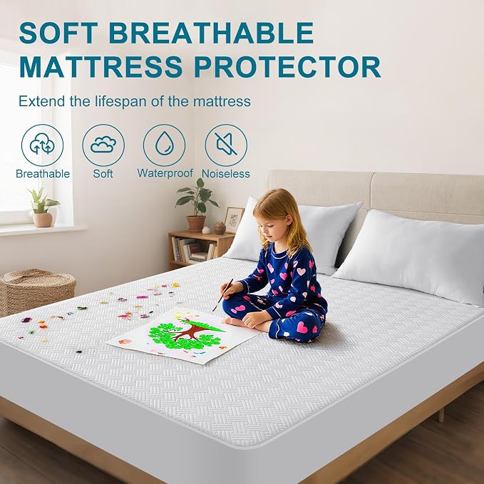 Waterproof Mattress Protector Twin Size - Image 3