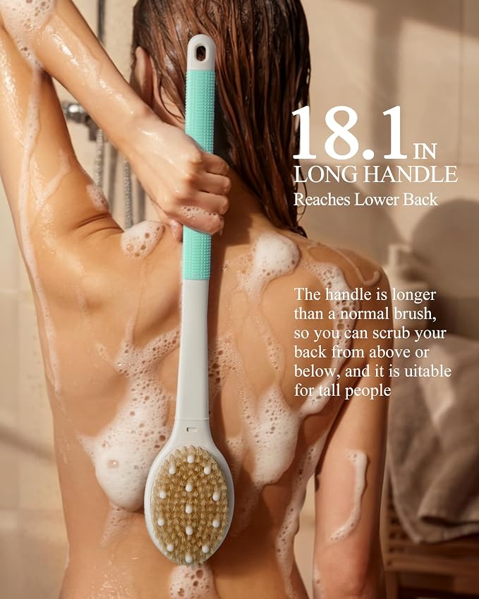 Shower Brush for Massage Dry Brushing: Back Scrubber for Shower - Image 5