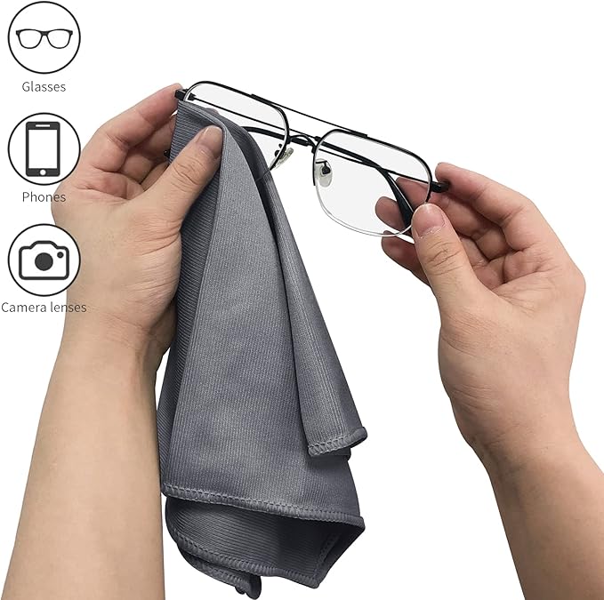 6 Pack Microfiber Glass Cleaning Cloth, 16 Inch X 16 Inch, Lint Free Quickly - Image 5