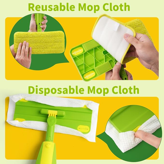 Kids Spray Mop, Fun & Functional Toddler Mop Cleaning Set, Real Working Mini Mop - Image 4
