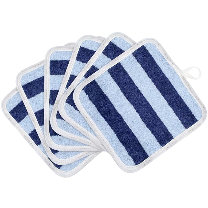 SINLAND Microfiber Facial Cloths Fast Drying Washcloth 8inch x 8inch Absorbent by SINLAND