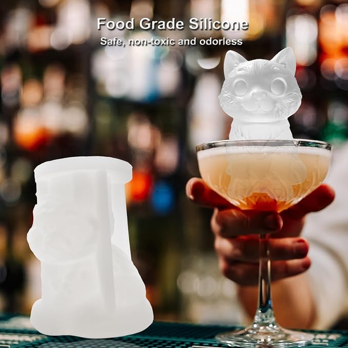 3D Cat Ice Cube Silicone Molds Tray - Image 5