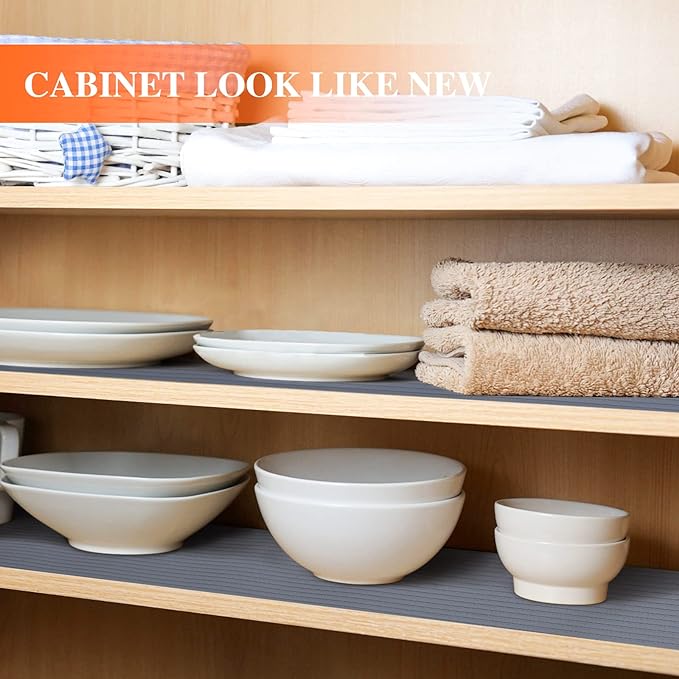 Shelf Liners for Kitchen Cabinets, 24Inch x 30Ft, Non Adhesive Shelf Liner - Image 3