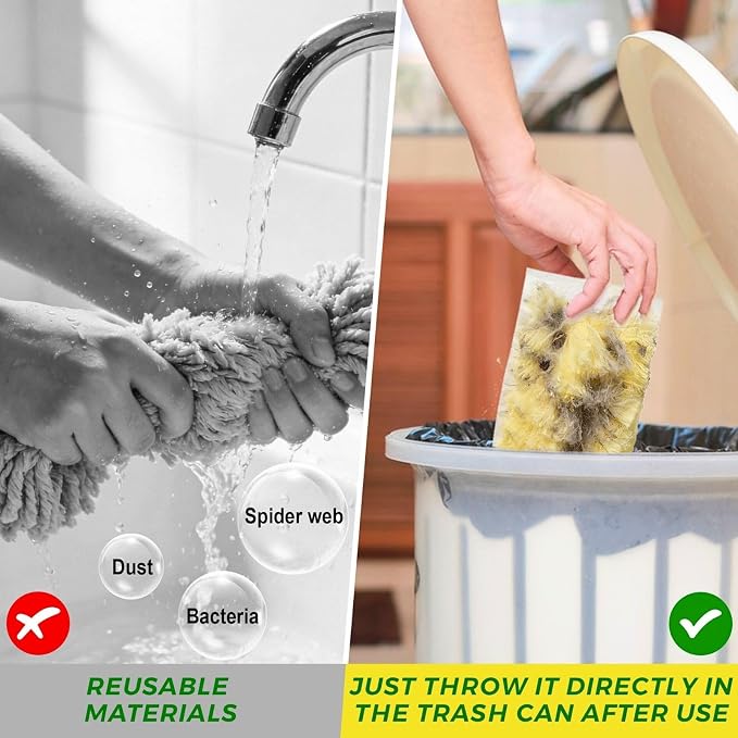 Duster Refills, Static Dust Removal Brush Disposable Replacement Head Compatible - Image 6