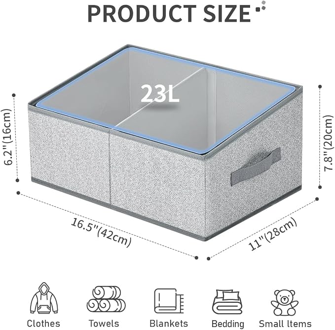 DIMJ Storage Baskets for Shelves 8 Packs - Image 2
