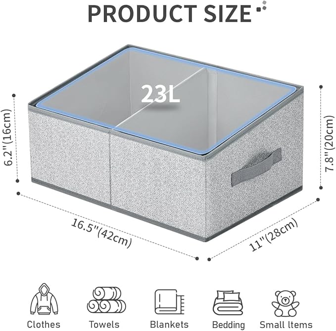 DIMJ Trapezoid Storage Bins for clothes - Image 2