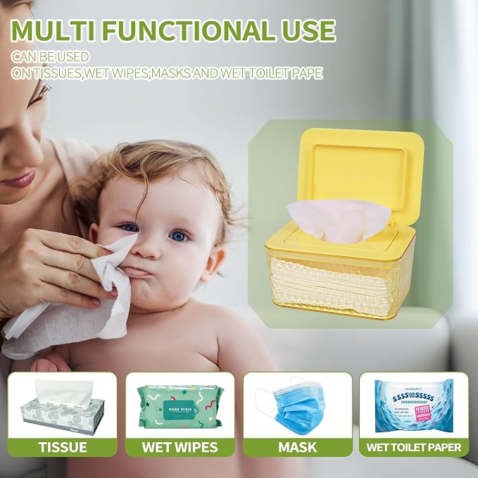 Wipes Dispenser, One-Handed Operation Wipe Holder - Image 5