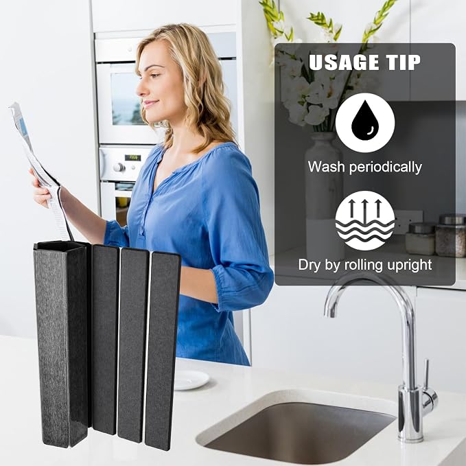 Stone Drying Mat for Kitchen Counter, Large Foldable Drying Stone - Image 4