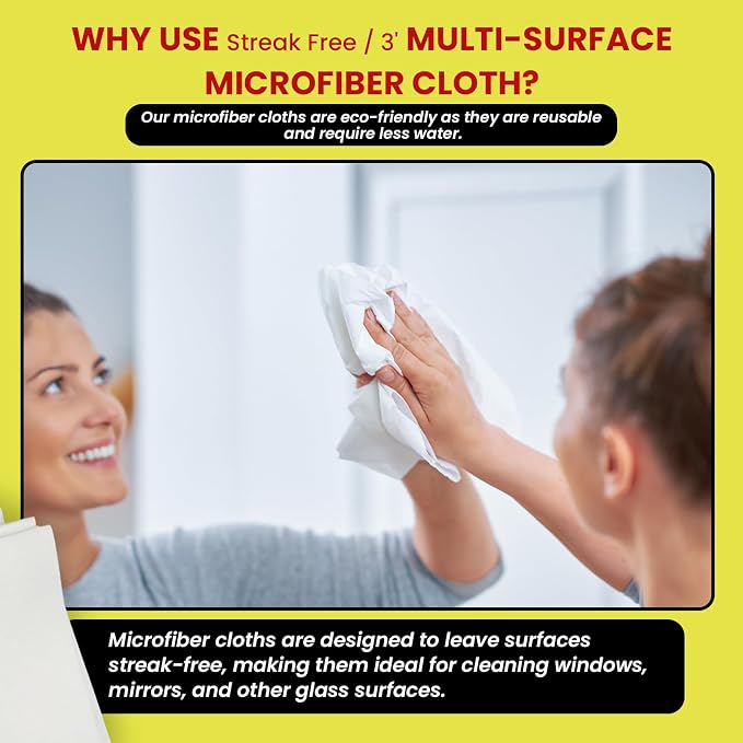 Microfiber Glass Cleaning Cloths, 6 Pack - Image 4
