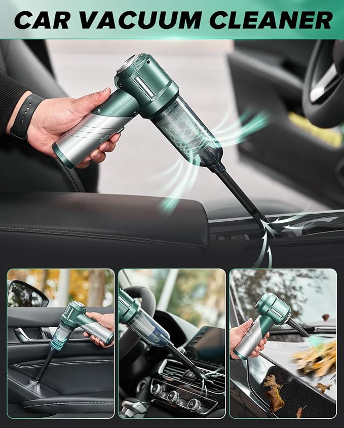 Saker Foldable Handheld Car Vacuum Cleaner Portable Cordless, 17000PA High - Image 4