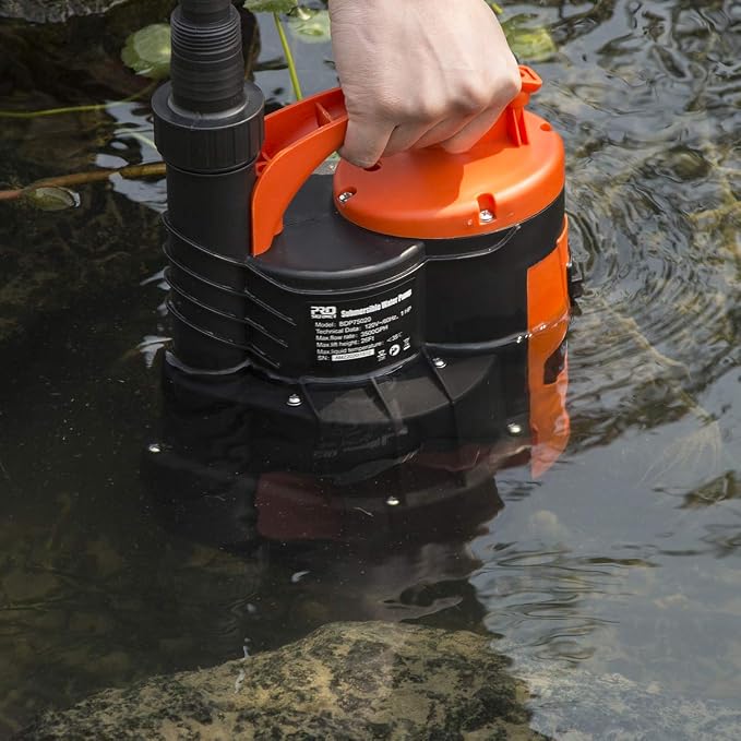 Prostormer Sump Pump, 1/2HP 2110GPH Sumbersible Water Pump, Portable Electric - Image 8