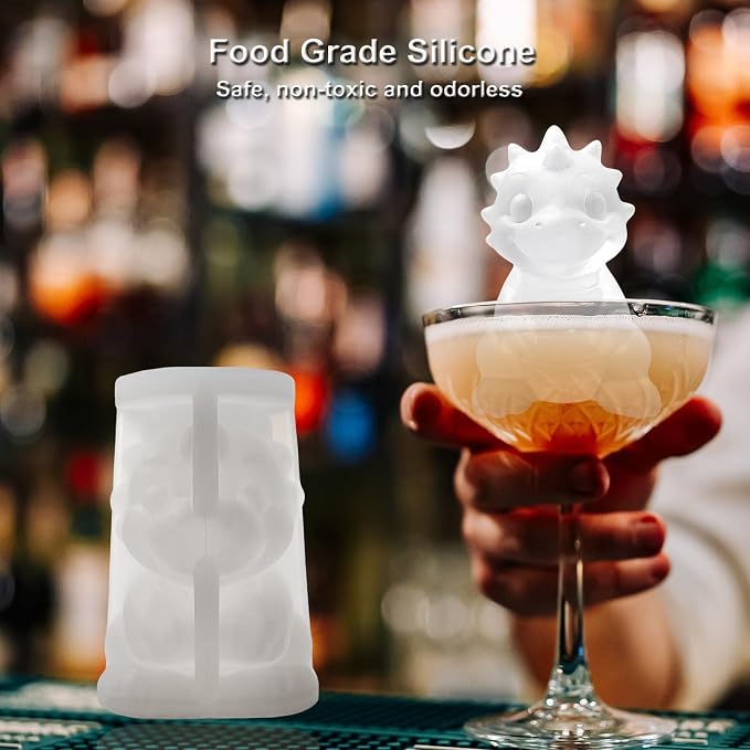 3D Dinosaur Ice Cube Silicone Molds Tray - Image 4