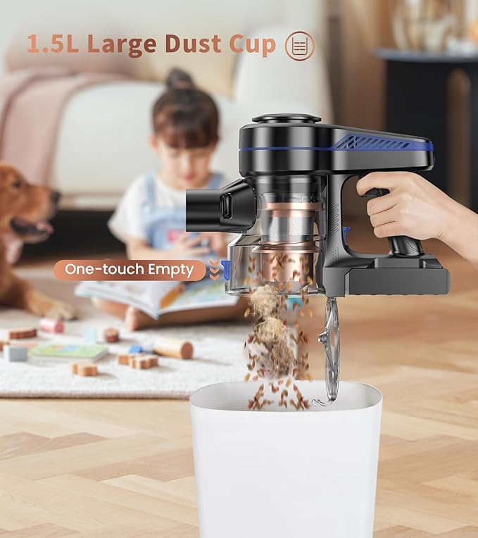 NADALY Cordless Vacuum Cleaner, Powerful Stick Vacuum - Image 7