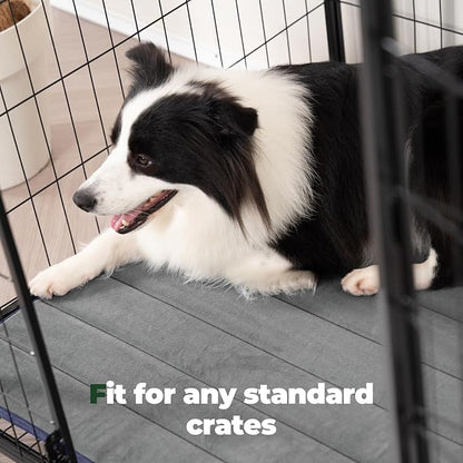 BALANCE Dog Crate Pad, Dog Foam Crate Mat Kennel Pad, Washable Water-Resistant Pet Bed Flat Dogs Cage Mat for Medium Dogs