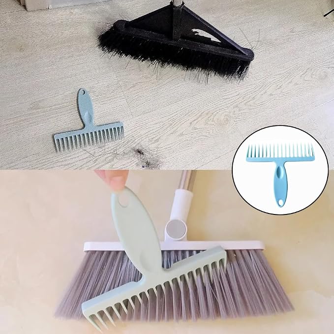 2 Pack Broom Cleaning Tool Hair Removal Comb Cleaner - Image 4