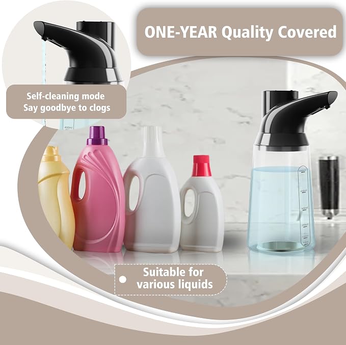 Automatic Soap Dispenser Touchless 23.7oz/700ml Rechargeable Liquid Soap Bottle - Image 6