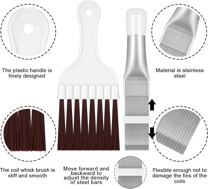 Boao Air Conditioner Condenser Fin Comb, Fin Cleaning Brush Air Conditioner - Image 4