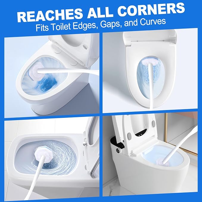 100 Count Disposable Toilet Brush, Toilet Cleaner Wand Refills Compatible - Image 6