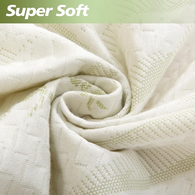 California King Mattress Protector Waterproof Mattress Pad Washable Bamboo - Image 6