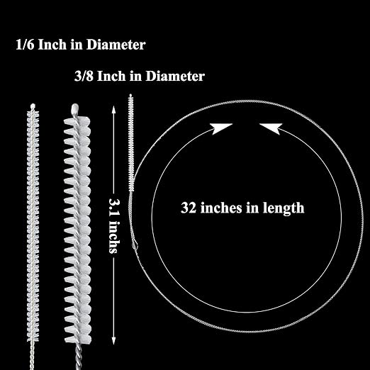 4 Pieces Feeding Tube Brushes, Long Pipe Cleaners Straw Cleaning Brushes - Image 3