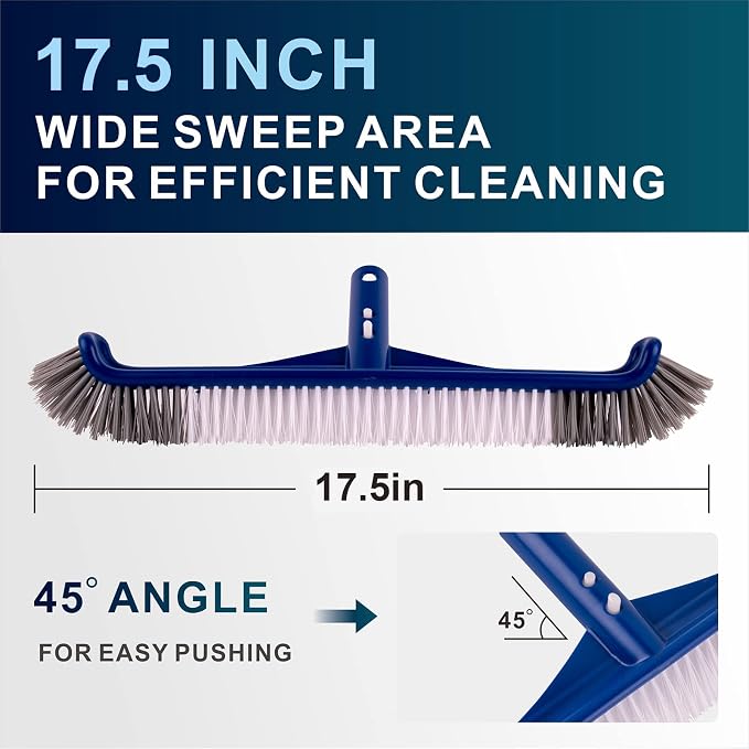 POOLAZA Pool Brush, 17.5'' Pool Brush Head - Image 4