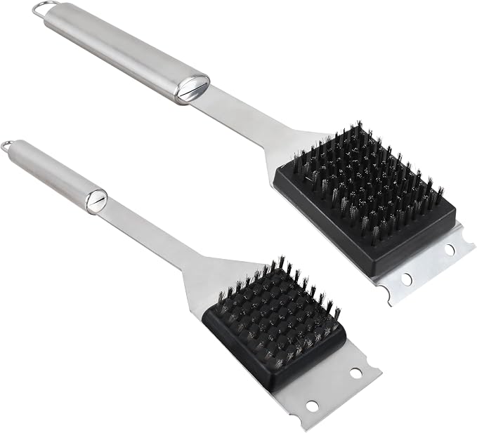 2 Pack Grill Brush and Scraper, Gas/Charcoal Grills by Unknown