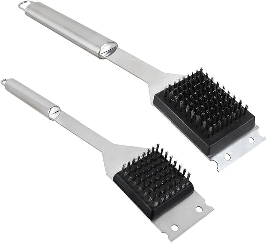 2 Pack Grill Brush and Scraper, Gas/Charcoal Grills by Unknown