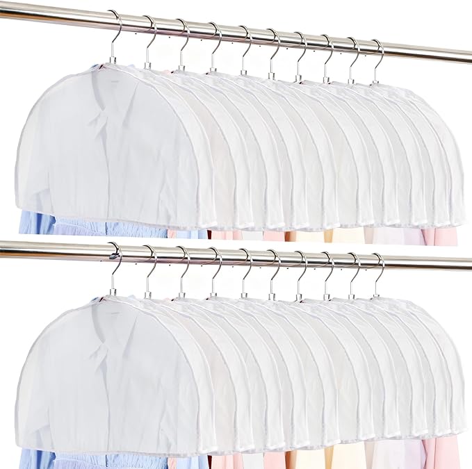 Foraineam 20 Pack Shoulder Covers Clothes Suit Protectors Breathable Garment - Image 6