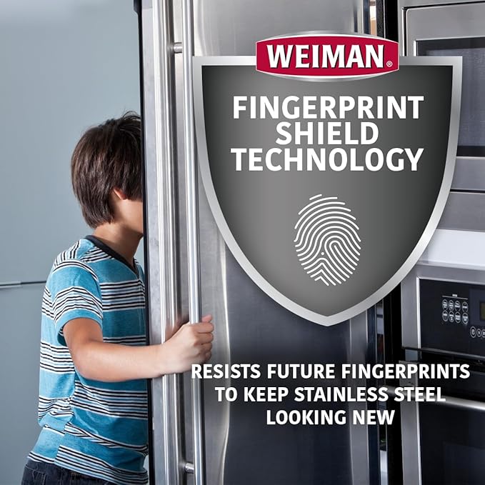 Weiman Stainless Steel Wipes Removes Fingerprints Residue Water Marks and - Image 3