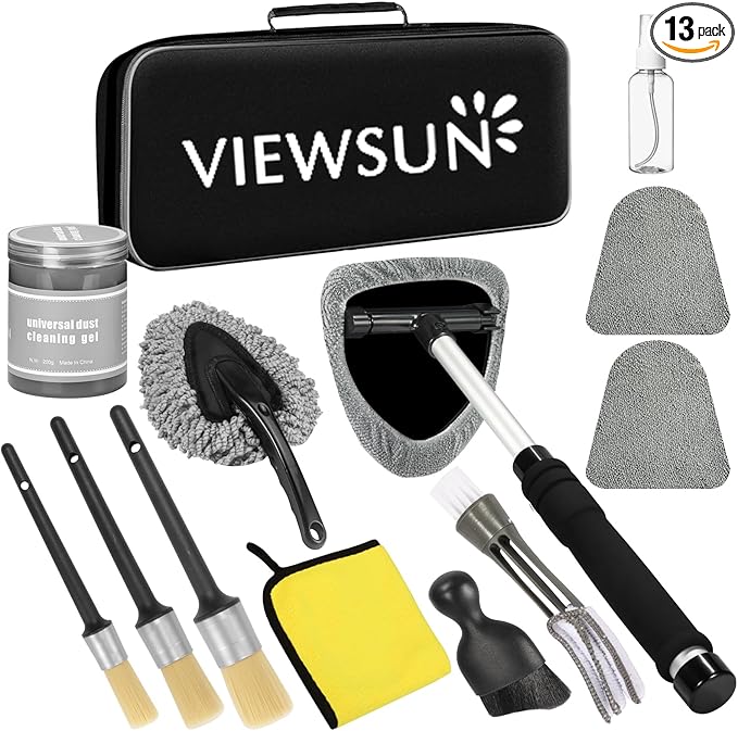 Viewsun Windshield Cleaner Tool, Car Detailing Kit Interior Cleaner, Car by Viewsun