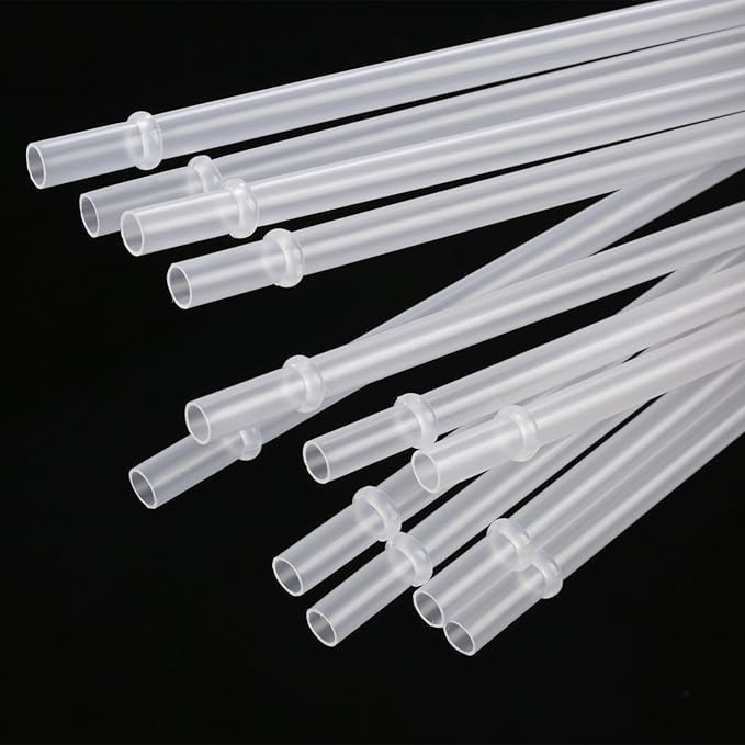 DAKOUFISH 14 inch Long Reusable Clear Plastic Replacement Drinking Straws - Image 4