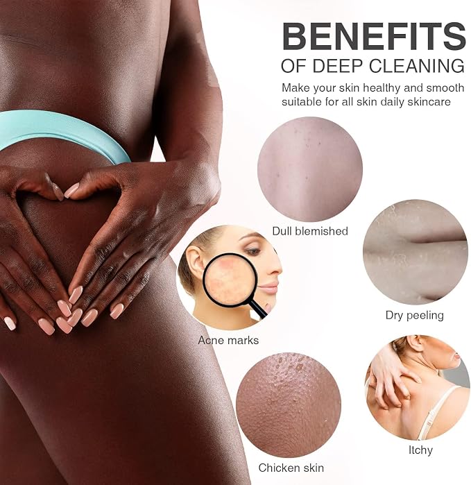 UJFQBH African Bath Sponge African Net Long Net Bath Sponge Exfoliating Shower - Image 4
