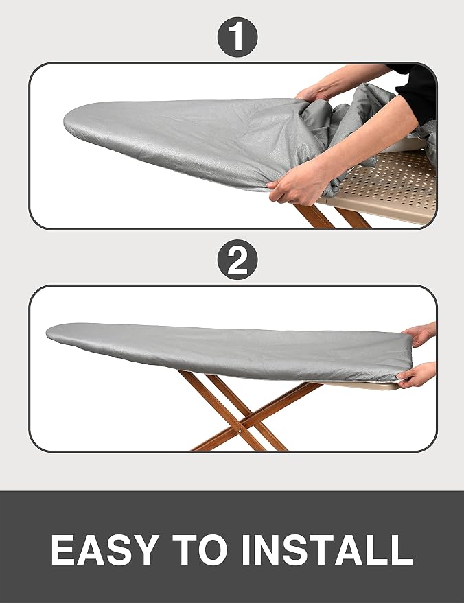 Extra Thick Ironing Board Cover and Pad, Resist Scorching and Staining - Image 5
