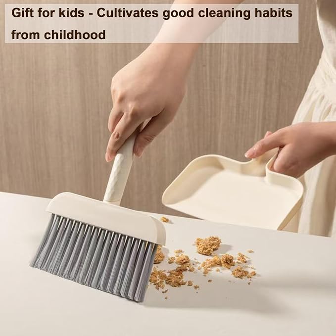 Mini Handheld Broom and Dustpan Set, Small Dust Pan and Brush Set Cleaning - Image 7