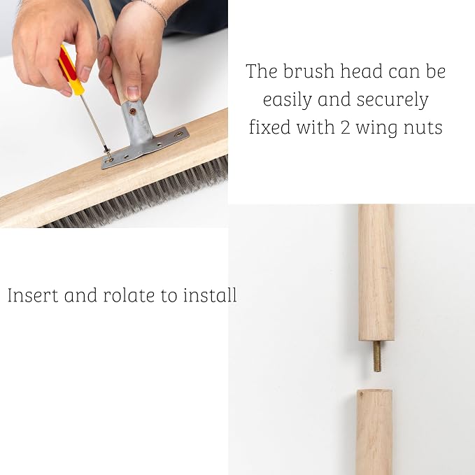 Stainless Steel Deck Scrub Brush Broom - Image 4
