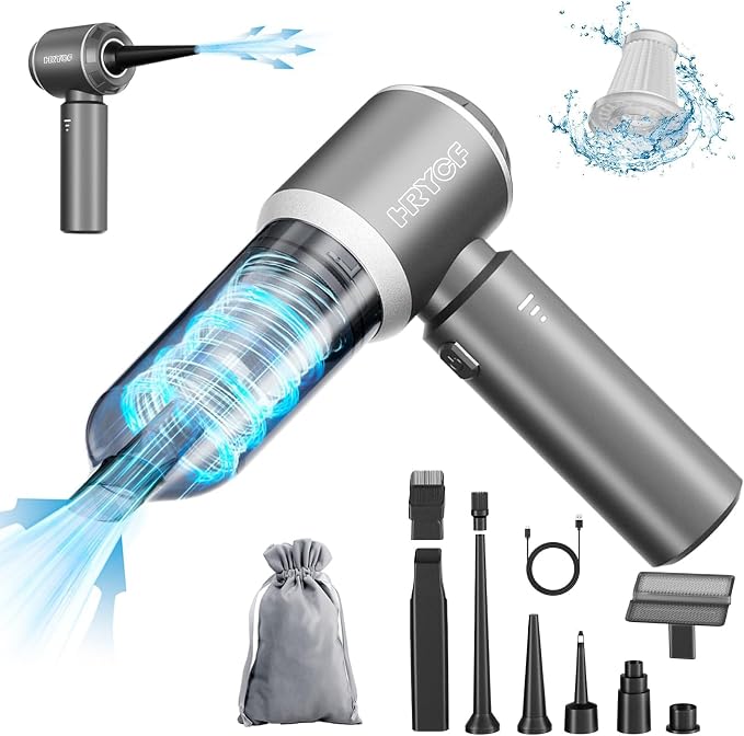 Car Vacuum Cordless, Mini Portable Vacuum Cordless by HRYCF