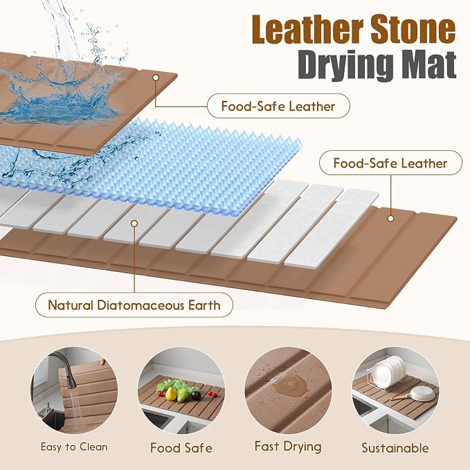 Dish Drying Mat，Stone Drying Mat - Image 2