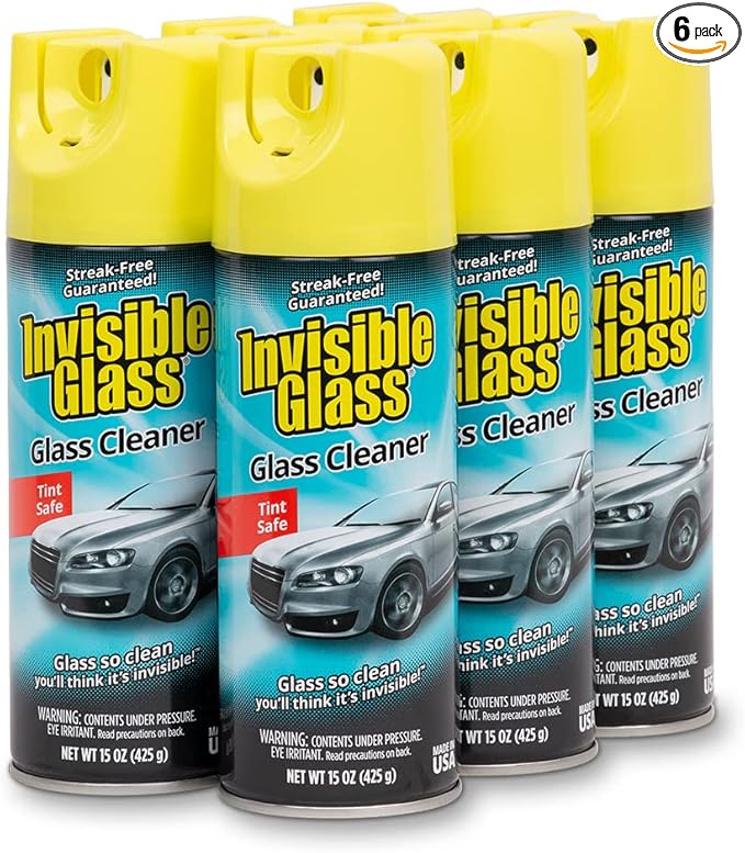 Invisible Glass 91163-6PK Premium Aerosol Glass and Window Cleaner by InvisibleGlass