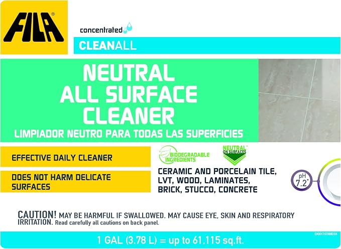 FILA Surface Care Solutions CLEANALL Neutral All Surface Cleaner, 1 Gallon - Image 2