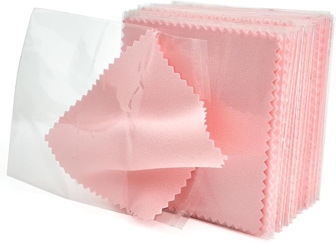 60PCS Jewelry Cleaning Cloth, Professional Polishing Cloth Individually Wrapped by PINGMIC